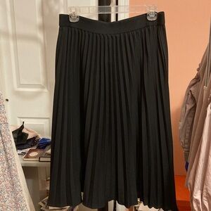 Black Pleated Skirt